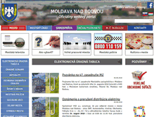 Tablet Screenshot of moldava.sk